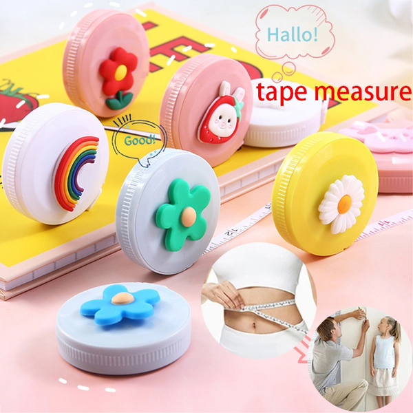 1pcs 60inch 150CM Mini Cartoon Tape Measure Double-sided Clothes Measuring  Ruler Measuring Small Measuring Tape Student Measuring Tool Soft Ruler